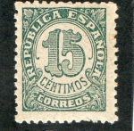 Stamps : Europe : Spain :  747-  Cifras. República Española.