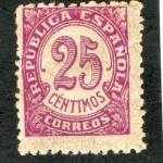 Stamps : Europe : Spain :  749-  Cifras. República Española.