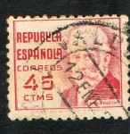 Stamps : Europe : Spain :  737- PABLO IGLESIAS.  REPUBLICA ESPAÑOLA