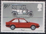Stamps United Kingdom -  INDUSTRIA BRITÁNICA DEL AUTOMÓVIL. FORD: 
