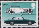 Stamps : Europe : United_Kingdom :  INDUSTRIA BRITÁNICA DEL AUTOMÓVIL. JAGUAR: "SS 1" Y "XJ 6"