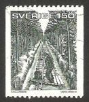 Sellos de Europa - Suecia -  1143 - hijo con su padre