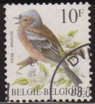 Stamps : Europe : Belgium :  Belgica 1986 Scott 1230 Sello º Aves Oiseaux Pinson Pinson 10fr Belgique Belgium 