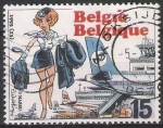 Stamps : Europe : Belgium :  Belgica 1993 Scott 1508 Sello º Comic Natacha Azafata de Francois Walthery 15Fr Belgique Belgium 