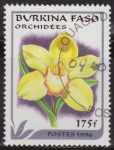 Sellos del Mundo : Africa : Burkina_Faso : Burkina Faso 1996 Scott 1084 Sello º Flora Orquideas Orchidees 175Fr Ex Alto Volta 