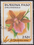 Stamps Africa - Burkina Faso -  Burkina Faso 1996 Scott 1085 Sello º Flora Orquideas Orchidees 250Fr Ex Alto Volta