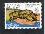 Sellos de Europa - Espa�a -  2532- ASTACUS PALIPES.  CANGREJO DE RIO