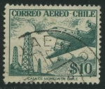 Stamps Chile -  Scott C176 - Torres de perforación y Douglas DC-6