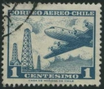 Sellos de America - Chile -  Scott C235 - Torres de perforación y Douglas DC-6