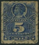 Stamps America - Chile -  Scott 27 - Colón