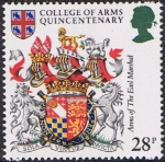 Stamps United Kingdom -  HERÁLDICA. ESCUDO DE ARMAS DEL MAESTRO DE CEREMONIAS. RESERVADO