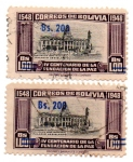 Stamps Bolivia -  IV CENTENARIO FUNDACION DE LA PAZ-1548-1948