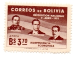 Sellos de America - Bolivia -  INDEPENDENCIA ECONOMICA-SERIE