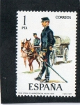 Stamps Spain -  2423- OFICIAL DE ADMINISTRACION MILITAR  1875