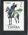 Stamps : Europe : Spain :  2426-TROMPETA DE ARTILLERIA DIVISIONARIA 1887