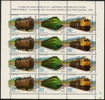 Stamps Equatorial Guinea -  Ferrocarriles - minipliego