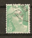 Stamps : Europe : France :  Marianne.- Tipografiado.