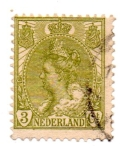 Sellos del Mundo : Europa : Holanda : REINA -WIHELMINA 1898-1924