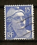 Stamps France -  Marianne.- Tipografiado.