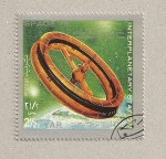 Stamps Yemen -  Estación interplanetaria