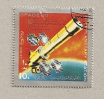 Stamps Yemen -  Estación interplanetaria