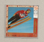 Stamps Yemen -  Juegos Olimpicos Invierno Sapporo 1972