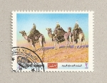Stamps Yemen -  Caravana desierto