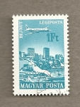Stamps : Europe : Hungary :  Sobrevolando Beirut