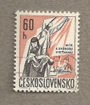 Stamps : Europe : Czechoslovakia :  Víctimas guerra Vietnam
