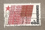 Stamps Czechoslovakia -  Aniv. Periódico Rude Pravo