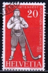 Stamps Switzerland -  Cuernos de los Alpes	