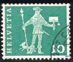 Stamps : Europe : Switzerland :  Cartero	