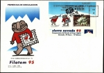 Sellos de Europa - Espa�a -  Filatem 95  -  Sierra Nevada campeonato del mundo de ski alpino HB - SPD