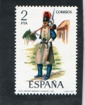 Stamps : Europe : Spain :  2382- GASTADOR REGIMIENTO INGENIEROS 1850