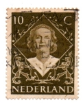 Stamps Netherlands -  1948-CINCUENTENARIO DE LA REINA WILHELMINE