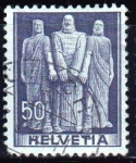 Stamps Switzerland -  Estatuas	