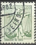 Stamps Brazil -  Vendedor de Cocos