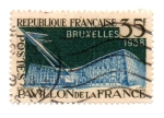 Sellos de Europa - Francia -  1958-EXPOSICION de BRUSELAS