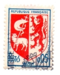 Sellos de Europa - Francia -  1966-ESCUDOS de VILLAS..AUCH..(Tipografiado )