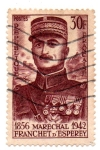 Stamps France -  1956-CENTENARIO del NACIMIENTO de MARISCAL Franchet d'Esperey