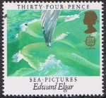 Stamps United Kingdom -  EUROPA. PINTURAS MARINAS DE EDWARD ELGAR