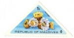 Stamps Maldives -  Phyllangia
