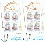 Stamps : Europe : Spain :  HB BARCOS DE ÉPOCA ESPAÑOLES