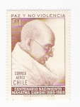 Stamps Chile -  MAHATMA GANDHI (repetido)
