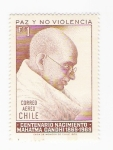 Sellos de America - Chile -  MAHATMA GANDHI (repetido)