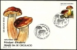 Stamps Andorra -  Micología - Boletus edulis - SPD
