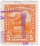 Stamps : America : Venezuela :  ESTATUA SIMON BOLIVAR CARACAS