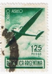 Sellos de America - Argentina -  AEROPLANO 125 PESOS