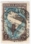 Stamps : America : Argentina :  MAPA ARGENTINA