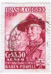 Stamps Brazil -  CENTENANO DO NASCIMENTO BADEN POWELL